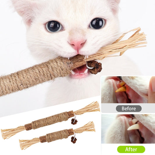 BlackPluss - Cat Toys Silvervine Chew Stick Pet Snacks Sticks Natural Stuff.