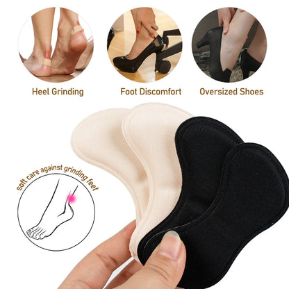 BlackPluss - 6Pairs Heel Insoles Patch Pain Relief Anti-wear Cushion Pads Feet.