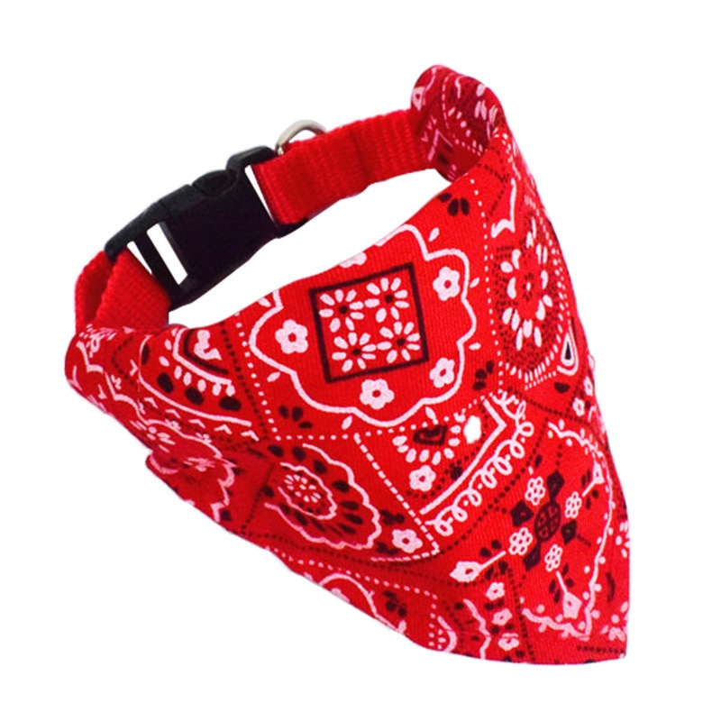 BlackPluss - Pet  Neck Scarf Collar Bandana Collar Scarf with Leather.