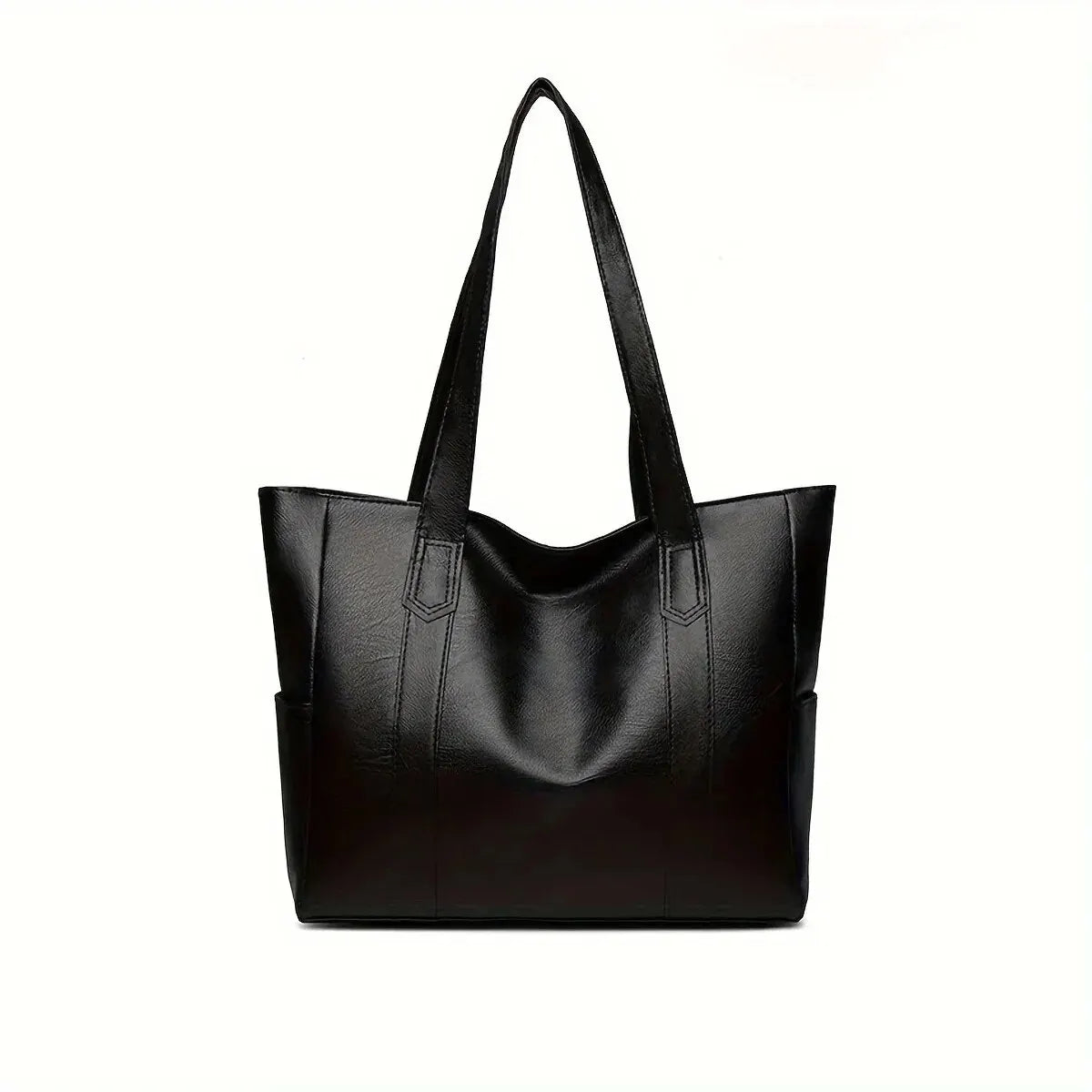 Blackpluss | Vintage Large Capacity Tote Bag, Retro Vegan Shoulder Bag, Women's Casual Handbag