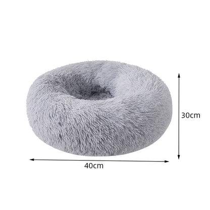 BlackPluss - Cat Nest Round Soft Shaggy Mat Indoor Dog Cat Bed Pet Supplies.