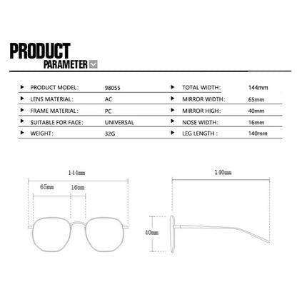 BlackPluss - النظارات الشمسية امرأة خمر مربع الشمس Oculos دي سول