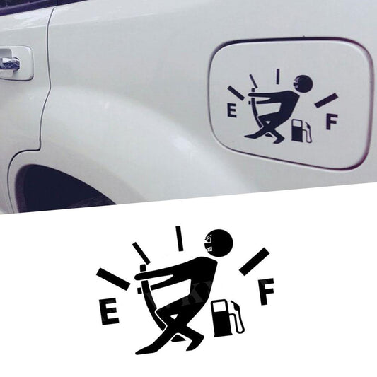 BlackPluss - Funny Auto Stickers Pull Fuel Pointer Reflective Decal Car Styling.