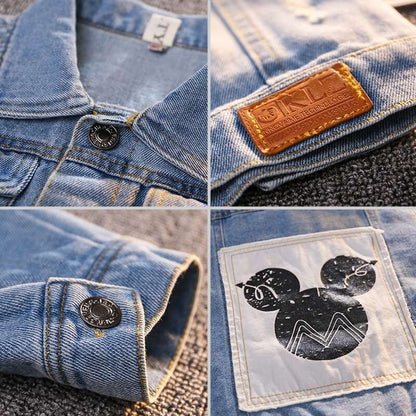 BlackPluss - Denim Jacket For Boys Fashion Coats Children Clothing.