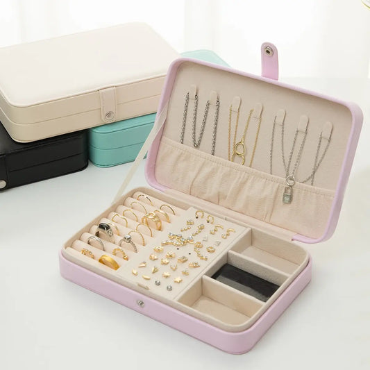 BlackPluss | Double Layer Jewelry Jewelry Ring Necklace Storage Box Jewelry Box