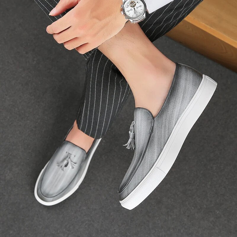 BlackPluss| Luxury Men Casual Shoes Summer Leather Loafers