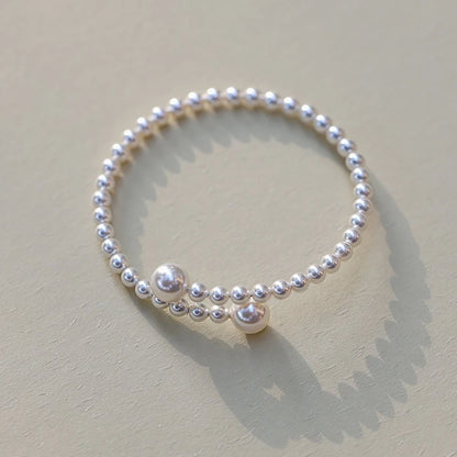 BlackPluss - 1PCS Imitation Pearl Bracelet Stretchable Pearl Bracelet Pearl