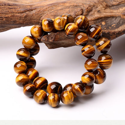 BlackPluss - 5A Natural Tiger's Eye Stone Bracelets & Bangle for Women.