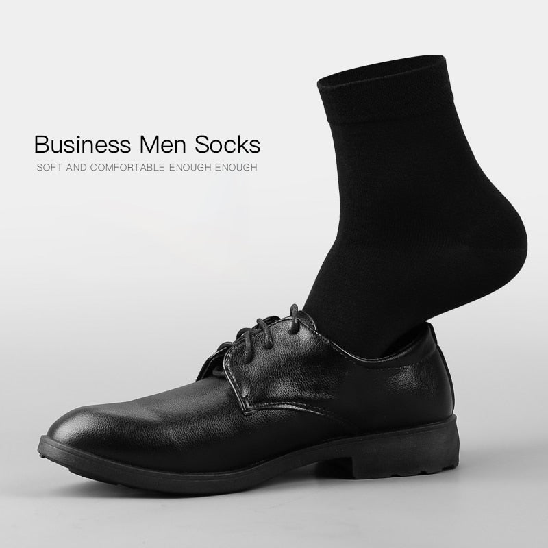 HSS Brand Men's Cotton Socks New Style Black Business Men Socks Soft Breathable Summer Winter for Male Socks Plus Size (6.5-14)