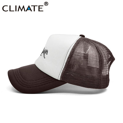 BlackPluss - MOHSEN Collection - CLIMATE Forest Bear Trucker Cap Cool Hunt Hunting Bear Cap Hat.