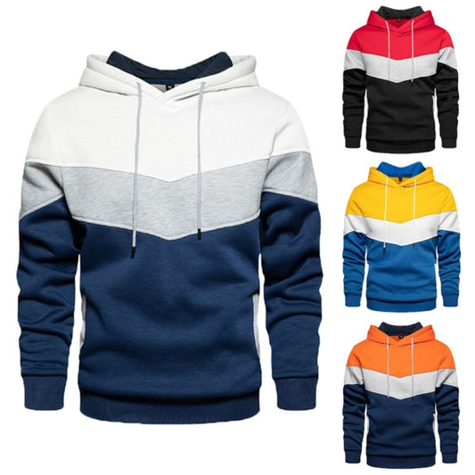BlackPluss - Men's Fleece Sweater Panel Hoodie Casual Sports Sweater Jacket