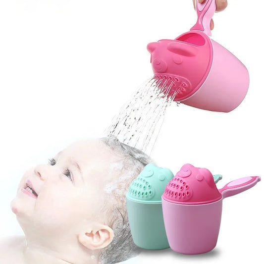 BlackPluss - Cute Cartoon Baby Bath Caps Toddle Shampoo Cup Children Bathing