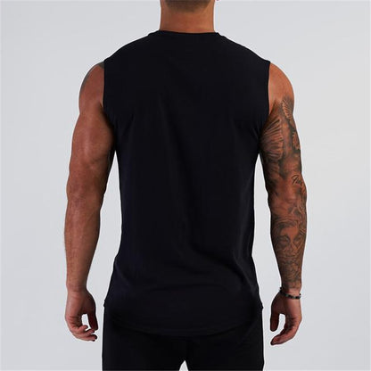 BlackPluss - Gym Tank Top Men Cotton Bodybuilding Fitness Sleeveless