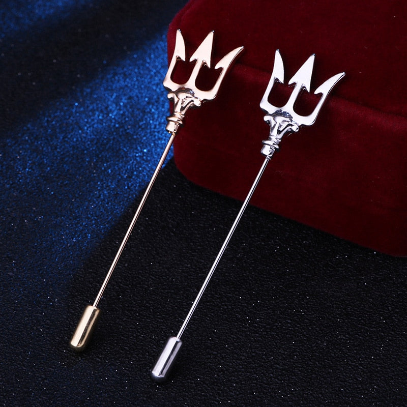 BlackPluss - High-end Vintage Brooch Metal Long Needle Lapel Pins.