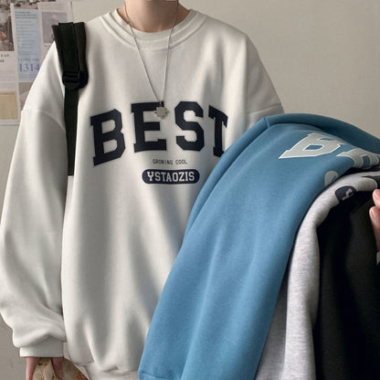 BlackPluss - Spring Autumn Letter Hoodies For Men Oversized Sweatshirts