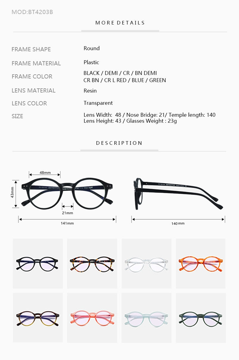 BlackPluss - Anti Blue Light Blocking Reading Glasses