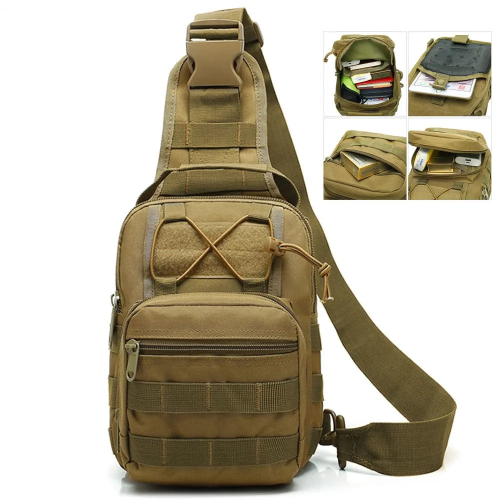 BlackPluss - Military Tactical Sling Sport Travel Chest Bag Shoulder Bag For Men Crossbody Bags Hiking Camping Equipment