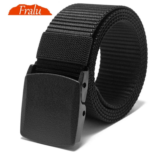 BlackPluss - Buckle Nylon Belt Male Army Tactical Belt Mens Military Waist.