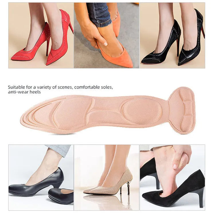 BlackPluss - 7 In 1 Memory Foam Insoles Women High-heel Shoes Insoles Anti-slip.