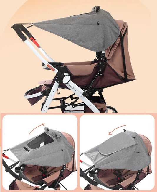 BlackPluss - Baby Stroller Rag Shade Blocks Sun Rays Cover Car Awning Mosquito.