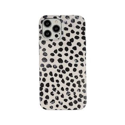 Luxury Marble Leopard Wave Point Case For iphone 13 Pro Max 12 11 XR X XS 7 8 Plus Bumper Soft Silicone Shockproof Back Cover