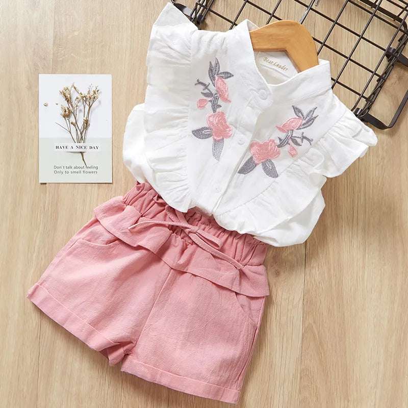 BlackPluss - Kids Girls Clothing Sets Summer New Style Brand  Baby Girls Clothes.