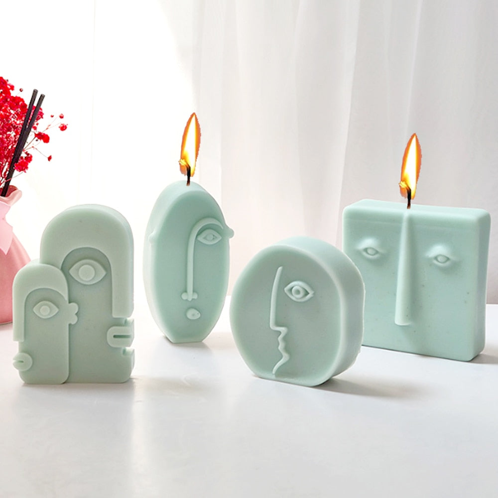 BlackPluss - Nordic Design Silicone Candle Mold Handmade Abstract