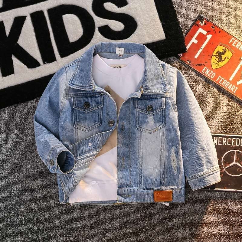 BlackPluss - Denim Jacket For Boys Fashion Coats Children Clothing.