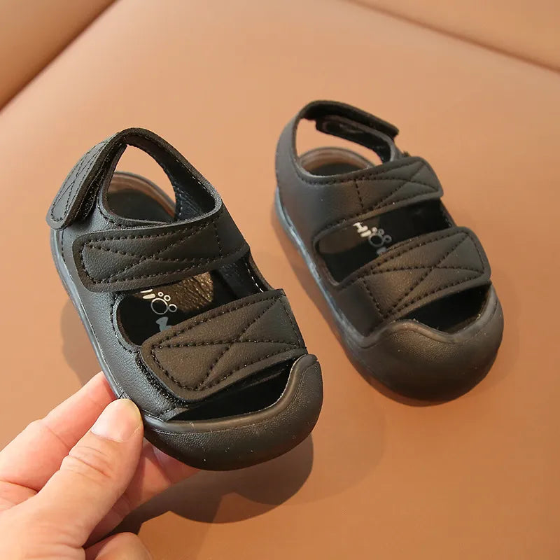 BlackPluss - Summer New Children Boy Sandals Children Baby Beach Shoe Hook & Loop
