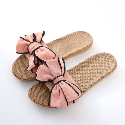 BlackPluss - Casual Slides Comfortable Flax Flip Flops