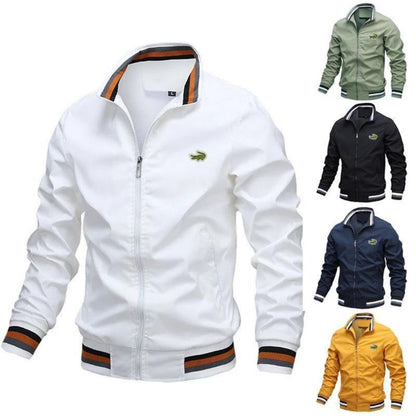 BlackPluss - Bomber Casual Embroidered Jacket Men Autumn Outerwear Mandarin Sportswear Mens Jackets for Male Coats Spring