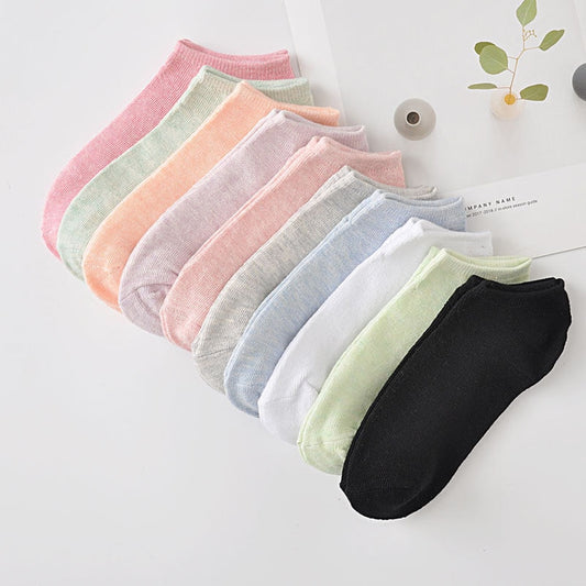 BlackPluss - lot Ankle Socks Womens Female Girls Soft Cotton Casual.