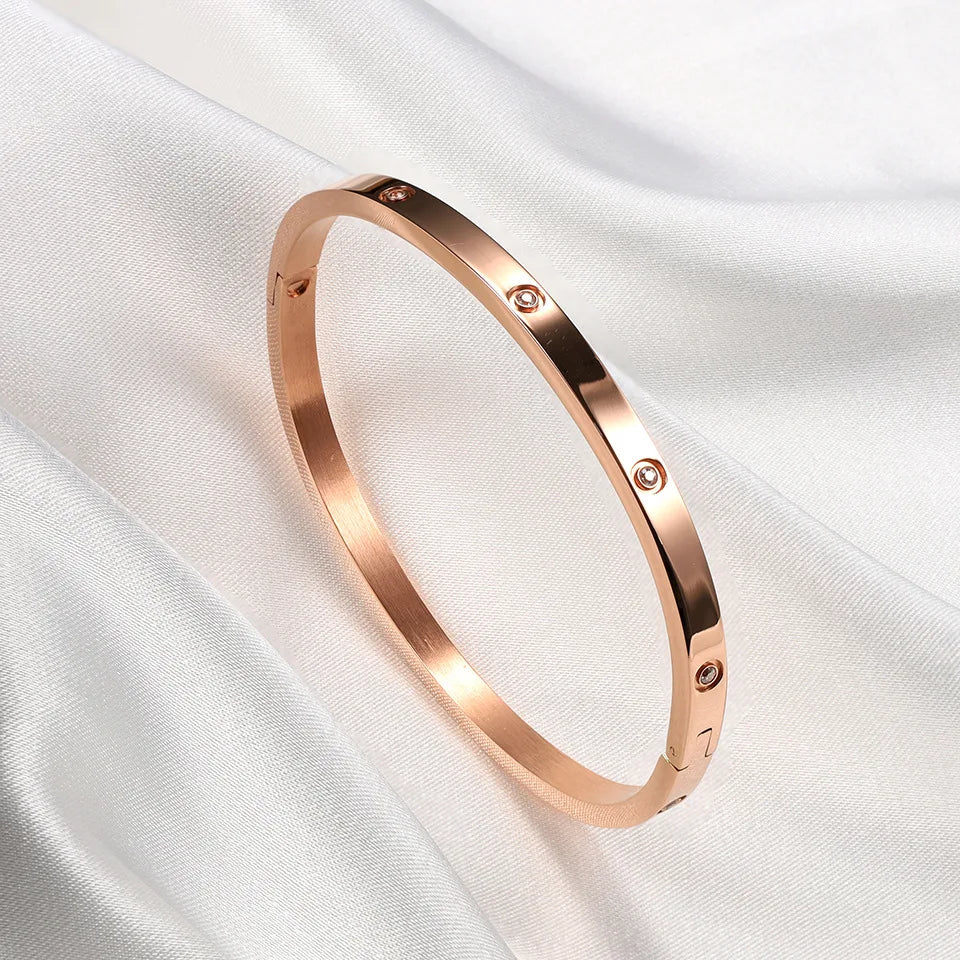 BlackPluss - Cuff Bracelets Fashion Jewellery Accessories Bangles  Charm Stainless Steel Bracelet For Women