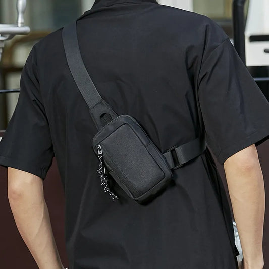 BlackPluss - Mens Shoulder Bag Oxford Luxury Fashion Men Chest Bag Man Sling Crossbody Bag