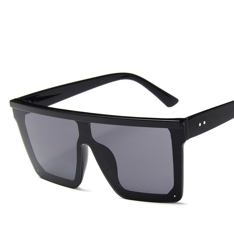 BlackPluss - Oversized Square Sunglasses Women Vintage Big Frame Women.