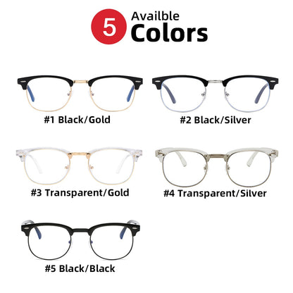 BlackPluss - Semi Rimless Anti Blue Light Blocking Glasses