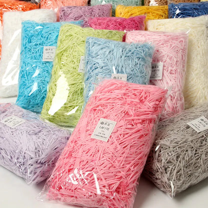 BlackPluss - 20/50g Multicolored Shredded Crinkle Paper Strands Shredded Crinkle Confetti DIY Gift Box Filling