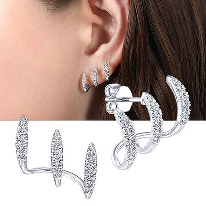 BlackPluss - Gold Silver Color Metal Butterfly Ear Clips Without Piercing