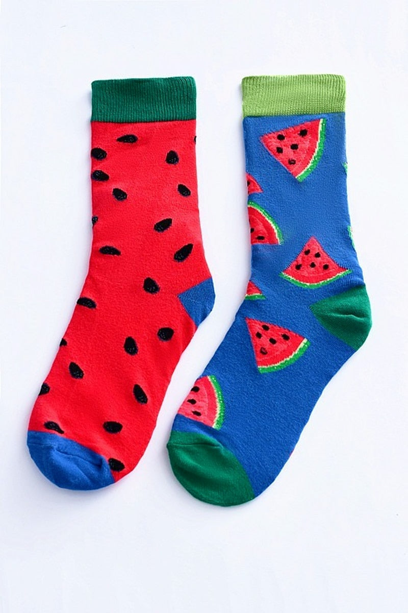 BlackPluss - Trend Men's Cotton Socks Cartoon Abstract Couple Socks