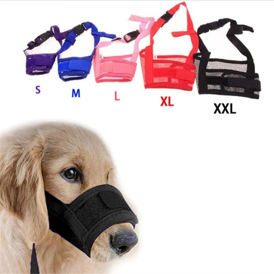 BlackPluss - Barking Dog Muzzle For Small Large Dogs Adjustable Mesh Breathable Pet.